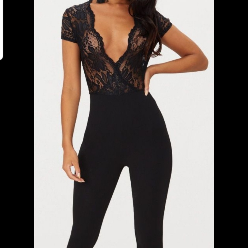 Black Lace Jumpsuit